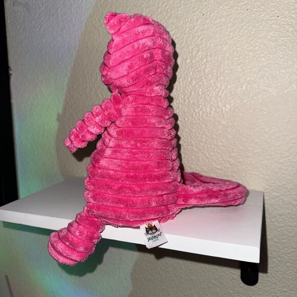 Jellycat Cordy Roy Pink Cat Plush Kitty Corduroy Stuffed Animal 10” - Picture 3 of 10